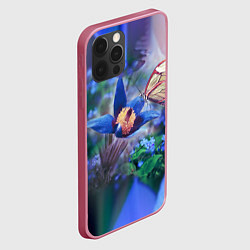 Чехол для iPhone 12 Pro Max Бабочка, цвет: 3D-малиновый — фото 2
