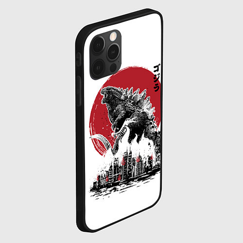 Чехол iPhone 12 Pro Max GODZILLA / 3D-Черный – фото 2