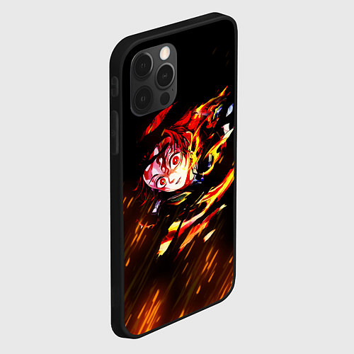 Чехол iPhone 12 Pro Max KIMETSU NO YAIBA / 3D-Черный – фото 2