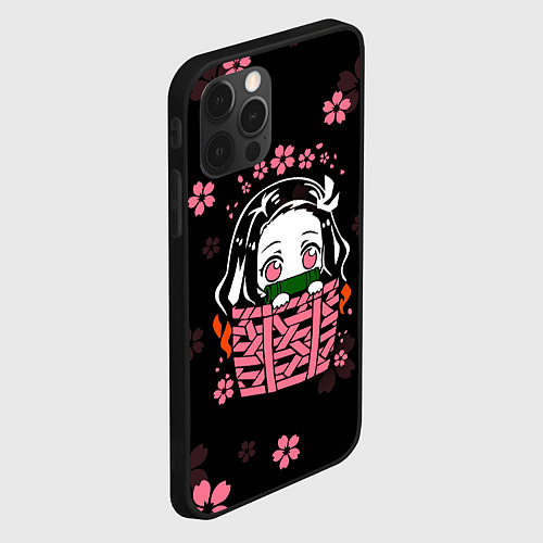 Чехол iPhone 12 Pro Max KIMETSU NO YAIBA / 3D-Черный – фото 2