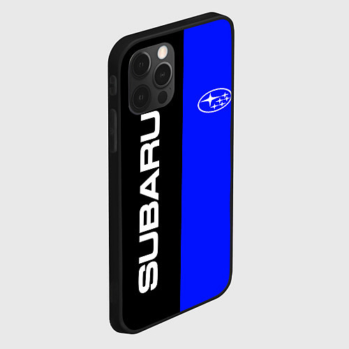 Чехол iPhone 12 Pro Max SUBARU / 3D-Черный – фото 2