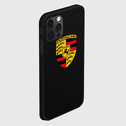 Чехол для iPhone 12 Pro Max PORSCHE, цвет: 3D-черный — фото 2