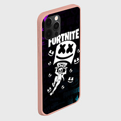 Чехол для iPhone 12 Pro Max Fortnite x Marshmello x Games, цвет: 3D-светло-розовый — фото 2