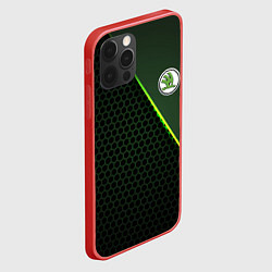 Чехол для iPhone 12 Pro Max Skoda, цвет: 3D-красный — фото 2