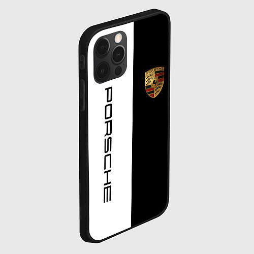 Чехол iPhone 12 Pro Max PORSCHE / 3D-Черный – фото 2