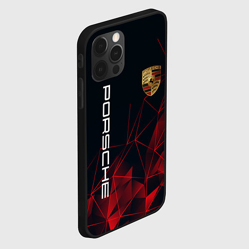 Чехол iPhone 12 Pro Max PORSCHE / 3D-Черный – фото 2