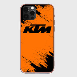 Чехол для iPhone 12 Pro Max KTM, цвет: 3D-светло-розовый