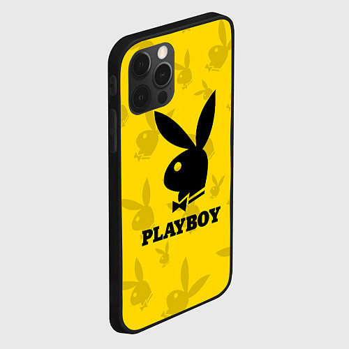 Чехол iPhone 12 Pro Max PLAYBOY / 3D-Черный – фото 2