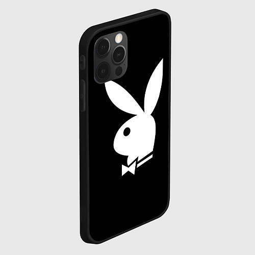 Чехол iPhone 12 Pro Max PLAYBOY / 3D-Черный – фото 2