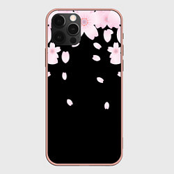 Чехол для iPhone 12 Pro Max САКУРА, цвет: 3D-светло-розовый