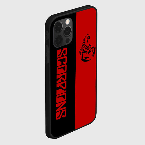 Чехол iPhone 12 Pro Max SCORPIONS / 3D-Черный – фото 2