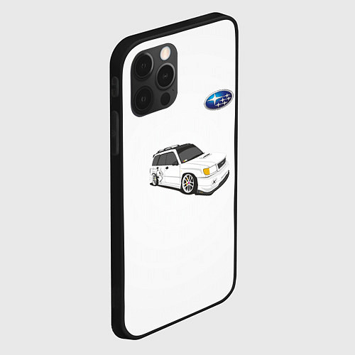 Чехол iPhone 12 Pro Max SUBARU / 3D-Черный – фото 2