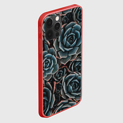 Чехол для iPhone 12 Pro Max Цветы Розы, цвет: 3D-красный — фото 2
