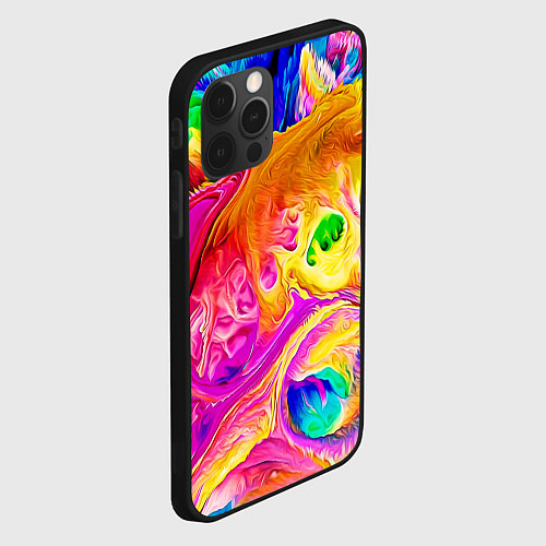 Чехол iPhone 12 Pro Max TIE DYE / 3D-Черный – фото 2