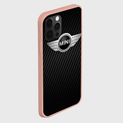 Чехол для iPhone 12 Pro Max MINI COOPER CARBON, цвет: 3D-светло-розовый — фото 2
