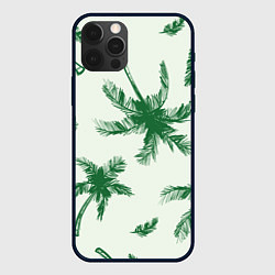 Чехол для iPhone 12 Pro Max Пальмовый рай, цвет: 3D-черный