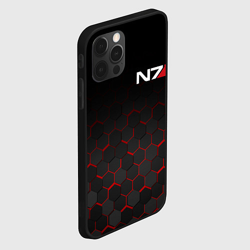 Чехол iPhone 12 Pro Max MASS EFFECT N7 / 3D-Черный – фото 2