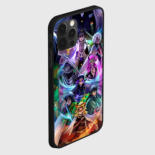 Чехол iPhone 12 Pro Max KIMETSU NO YAIBA / 3D-Черный – фото 2