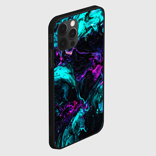 Чехол iPhone 12 Pro Max ABSTRACT / 3D-Черный – фото 2