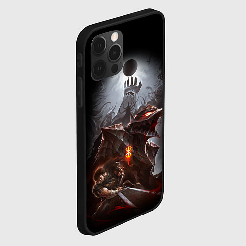 Чехол iPhone 12 Pro Max BERSERK / 3D-Черный – фото 2