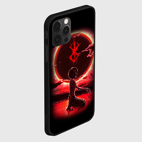 Чехол iPhone 12 Pro Max BERSERK / 3D-Черный – фото 2