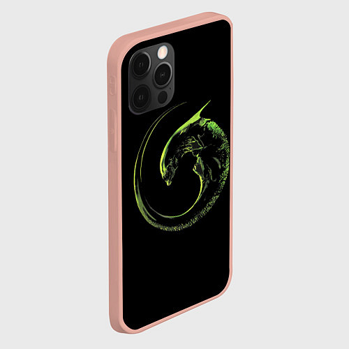 Чехол iPhone 12 Pro Max ЧУЖОЙ / 3D-Светло-розовый – фото 2