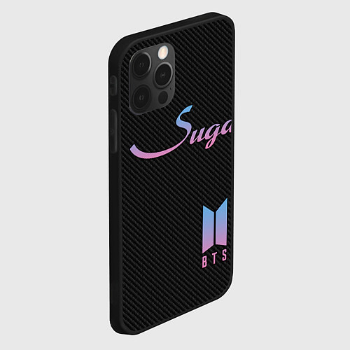 Чехол iPhone 12 Pro Max BTS Suga / 3D-Черный – фото 2