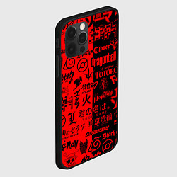 Чехол для iPhone 12 Pro Max ЛОГОТИПЫ АНИМЕ, цвет: 3D-черный — фото 2
