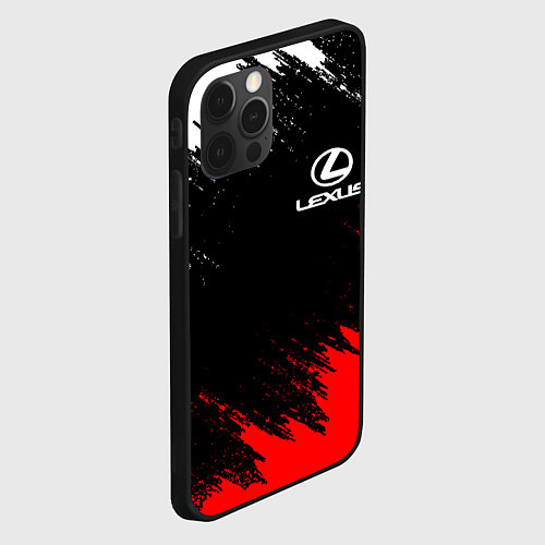 Чехол iPhone 12 Pro Max LEXUS / 3D-Черный – фото 2