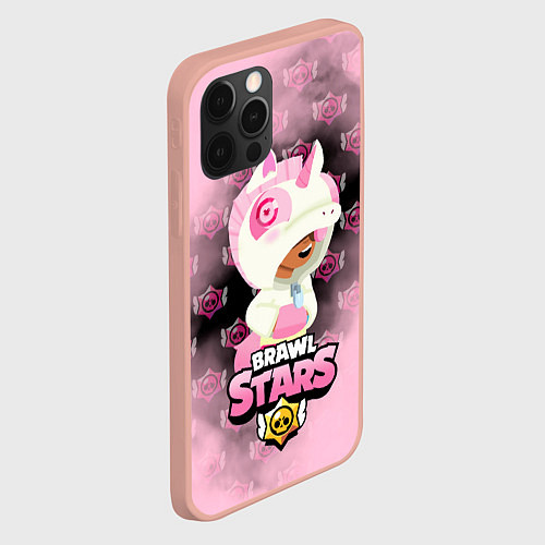 Чехол iPhone 12 Pro Max Brawl stars Unicorn / 3D-Светло-розовый – фото 2