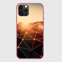 Чехол для iPhone 12 Pro Max ABSTRACT DIGITAL, цвет: 3D-малиновый