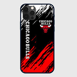 Чехол для iPhone 12 Pro Max CHICAGO BULLS, цвет: 3D-черный