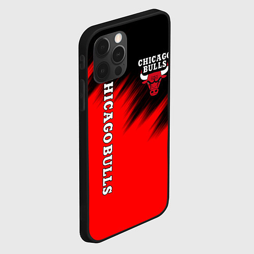 Чехол iPhone 12 Pro Max CHICAGO BULLS / 3D-Черный – фото 2