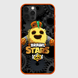 Чехол для iPhone 12 Pro Max Brawl Stars Robot Spike, цвет: 3D-красный