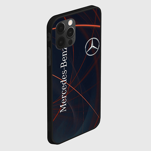 Чехол iPhone 12 Pro Max MERCEDES-BENZ / 3D-Черный – фото 2