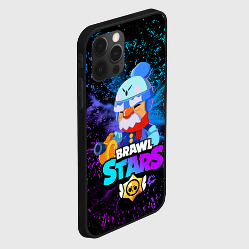 Чехол iPhone 12 Pro Max BRAWL STARS GALE / 3D-Черный – фото 2