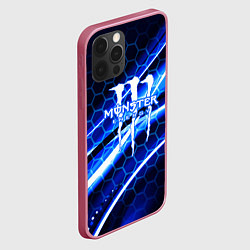 Чехол для iPhone 12 Pro Max MONSTER ENERGY, цвет: 3D-малиновый — фото 2