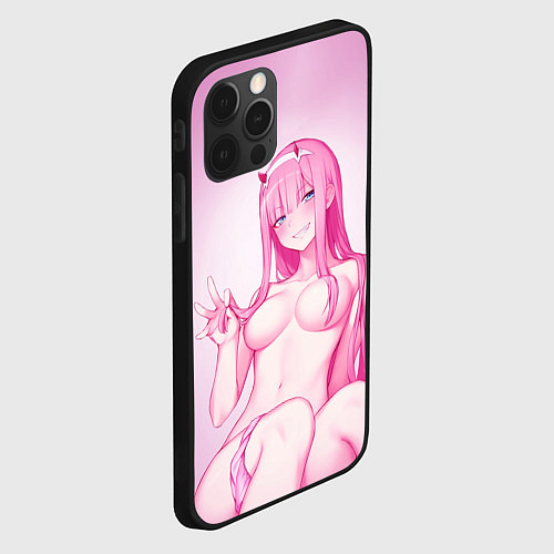 Чехол iPhone 12 Pro Max DARLING IN THE FRANXX / 3D-Черный – фото 2