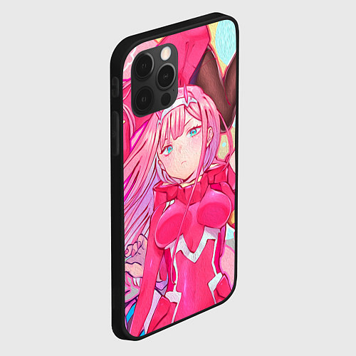 Чехол iPhone 12 Pro Max DARLING IN THE FRANXX / 3D-Черный – фото 2