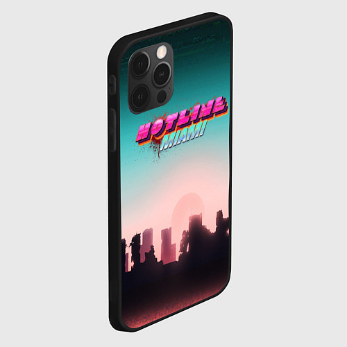 Чехол iPhone 12 Pro Max HOTLINE MIAMI / 3D-Черный – фото 2