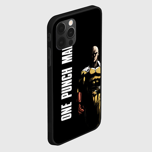 Чехол iPhone 12 Pro Max One Punch Man / 3D-Черный – фото 2