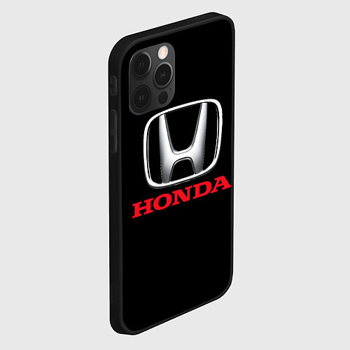 Чехол iPhone 12 Pro Max HONDA / 3D-Черный – фото 2