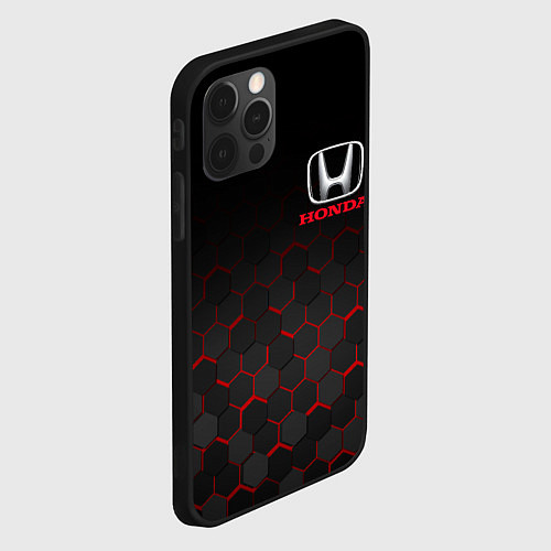 Чехол iPhone 12 Pro Max HONDA / 3D-Черный – фото 2