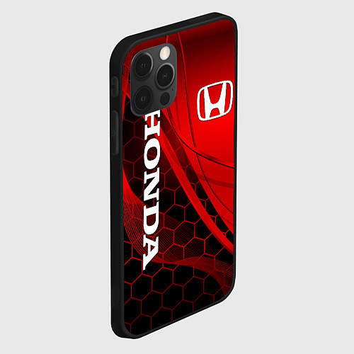 Чехол iPhone 12 Pro Max HONDA / 3D-Черный – фото 2