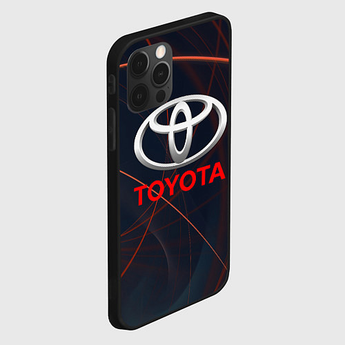 Чехол iPhone 12 Pro Max TOYOTA / 3D-Черный – фото 2