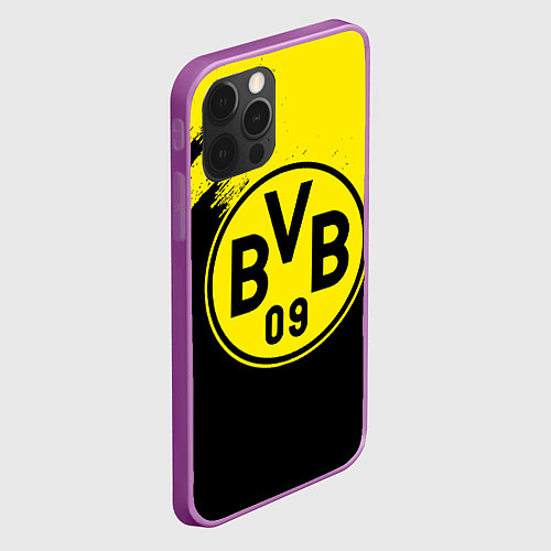 Чехол iPhone 12 Pro Max BORUSSIA / 3D-Сиреневый – фото 2