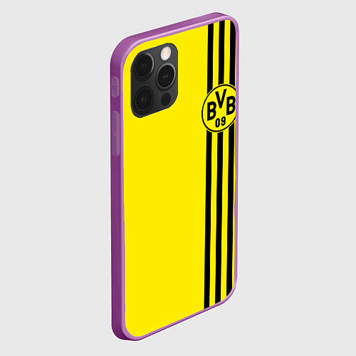 Чехол iPhone 12 Pro Max BORUSSIA / 3D-Сиреневый – фото 2