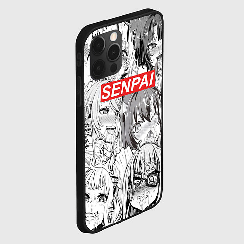 Чехол iPhone 12 Pro Max SENPAI / 3D-Черный – фото 2