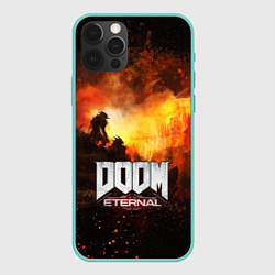 Чехол для iPhone 12 Pro Max DOOM ETERNAL, цвет: 3D-мятный