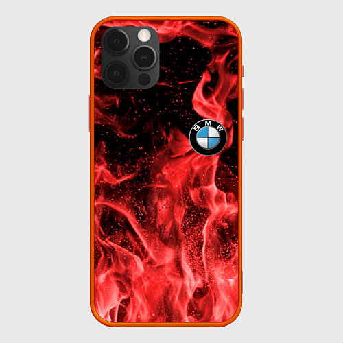 Чехол iPhone 12 Pro Max BMW / 3D-Красный – фото 1